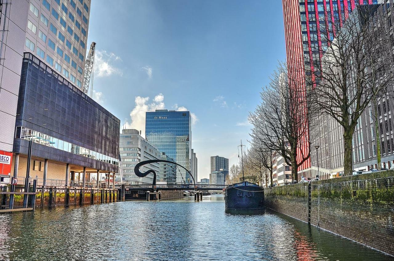 Wikkelboats At Wijnhaven Hotel Rotterdam Kültér fotó